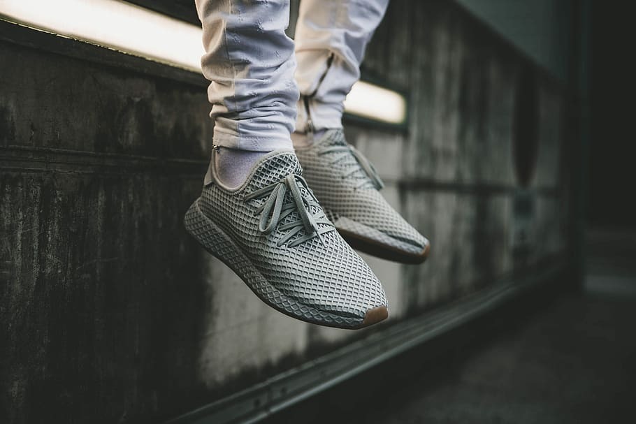 HD wallpaper: two unpaired brown and gray adidas running sneakers ... HD wallpaper: two unpaired brown and gray adidas running sneakers ...